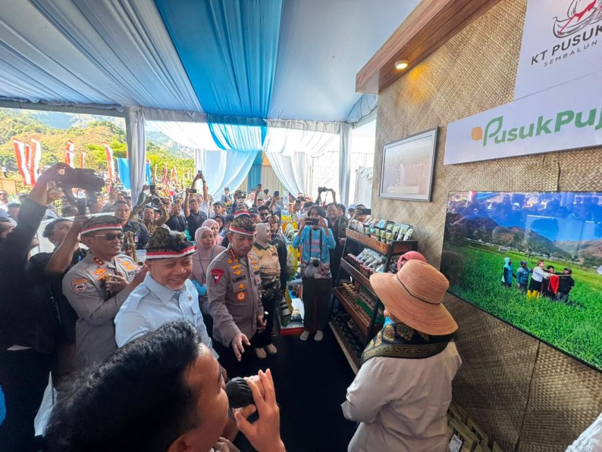 Polri Dorong Percepatan Swasembada Bawang Putih, Tanam Serentak dan Panen Raya di Sembalun