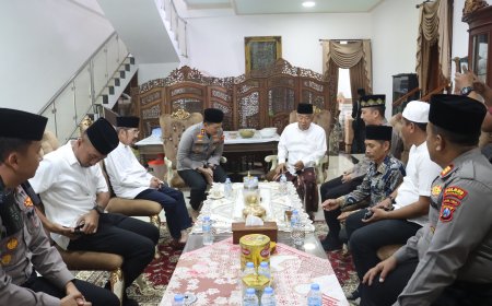 Polres Mojokerto Gandeng Ulama, Silaturahmi ke Ponpes Amanatul Ummah Perkuat Kondusivitas